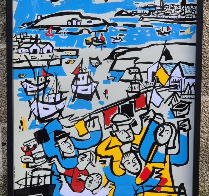 Arrivée de ce matin à la galerie, cette belle affiche…